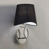 Aplique cromo negro pequeño NINETTE 1 luz