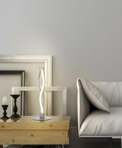 Lámpara de mesa SAHARA plata/cromo ambiente