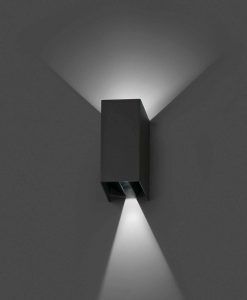 Aplique de pared exterior BLIND gris ambiente 3