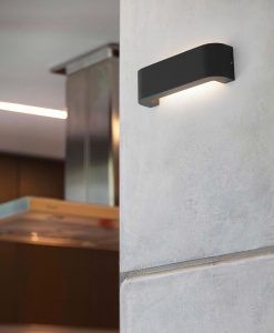 Aplique LED BRACKET gris oscuro ambiente
