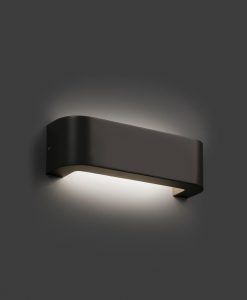 Aplique LED BRACKET gris oscuro iluminado