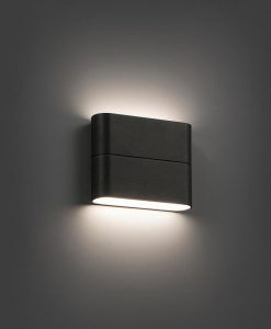 Lámpara aplique LED gris ADAY ambiente