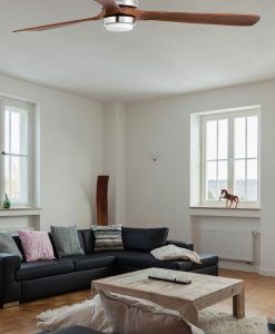 Ventilador níquel LANTAU-G LED ambiente