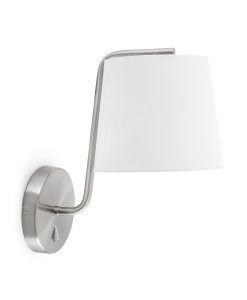 Lámpara de pared níquel BERNI detalle
