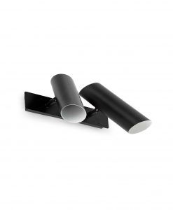 Aplique de pared negro 2 luces LINK