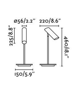 Lámpara de mesa INK medidas nuevas
