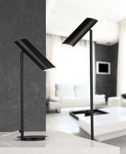 Lámpara de pie negra LINK ambiente