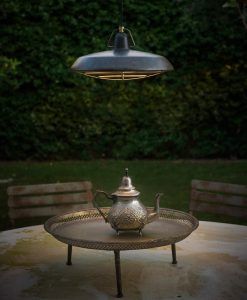 Lámpara de techo LED marrón PLEC ambiente 2