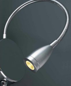 Aplique lector LED cromo LOKE detalle