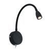Aplique lector LED negro LOKE