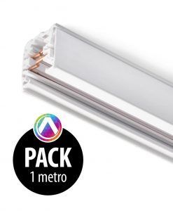 Carril blanco para proyector 1m - Pack