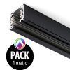 Carril negro para proyector 1m - Pack
