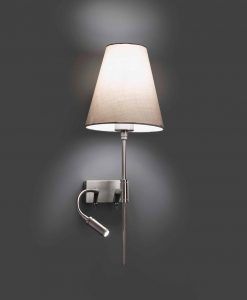 Lámpara con lector LED izquierda SABANA detalle