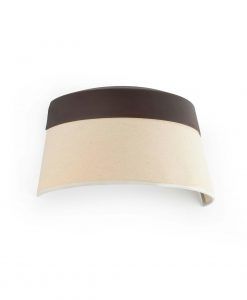 Lámpara de pared 2 luces SAC marrón y beige