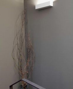 Lámpara de pared yeso EACO-2 blanco ambiente