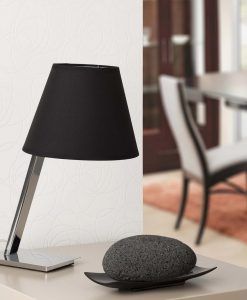 Lámpara sobremesa negra MOMA ambiente