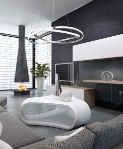 Lámpara de techo grande cromo INFINITY ambiente