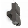 Aplique 2 luces gris oscuro KLAMP