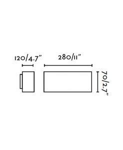 Medidas aplique de pared exterior WEST-2