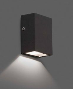 Aplique negro CANON-2 LED detalle