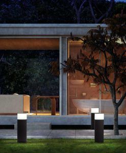Baliza 60 cm DATNA gris oscura ambiente