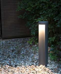 Baliza LED CHANDRA gris oscura ambiente