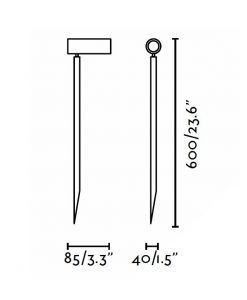 Medidas estaca LED 60 cm SETH