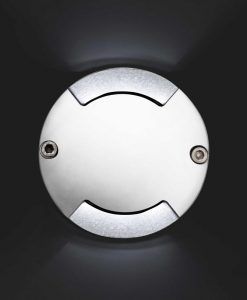 Lámpara exterior KEENAN LED níquel mate detalle 2