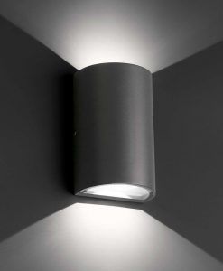 Lámpara gris oscura LED LACE detalle
