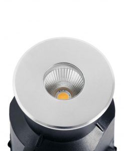 Lámpara níquel mate empotrable TARO LED detalle