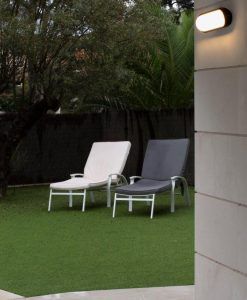 Aplique gris oscuro exterior TONE LED ambiente