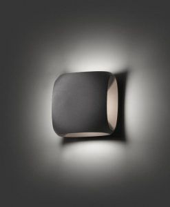 Aplique para exterior LED BU-OH gris oscuro detalle