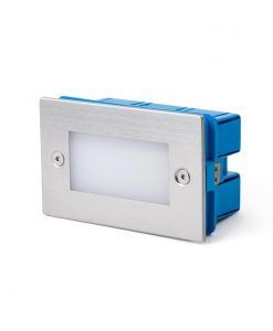 Empotrable níquel mate GRON LED detalle caja