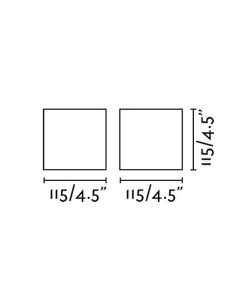 Medidas aplique cemento beige KAMEN