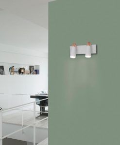Aplique dos luces minimalista LAO LED ambiente
