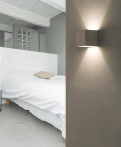 Aplique minimalista gris KAMEN ambiente