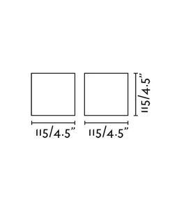 Medidas aplique minimalista gris KAMEN