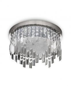 Plafón cristal circular KAWAI LED detalle 2 - La Casa de la Lámpara