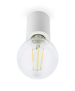 Aplique o plafón minimalista blanco mate TEN detalle
