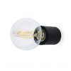 Aplique o plafón minimalista negro mate TEN