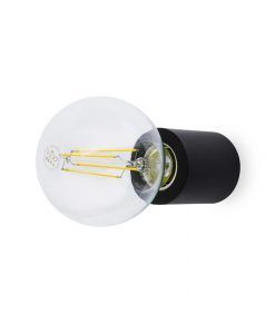 Aplique o plafón minimalista negro mate TEN