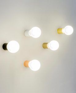 Aplique o plafón minimalista negro mate TEN ambiente