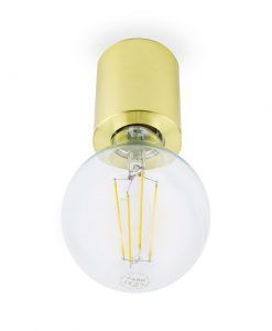 Aplique o plafón minimalista oro satinado TEN detalle