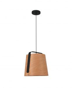Lámpara comedor madera y negro STOOD
