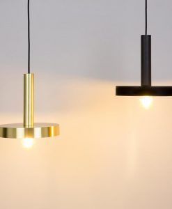 Lámpara de techo negra y oro satinado WHIZZ ambiente 2