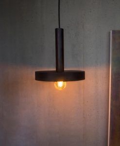 Lámpara de techo negra y oro satinado WHIZZ ambiente 3