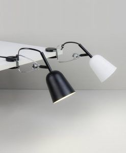 Lámpara pinza negra y crema STUDIO ambiente