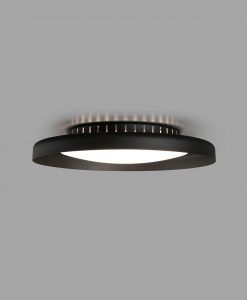 Luminaria plafón negro DOLME LED detalle 2