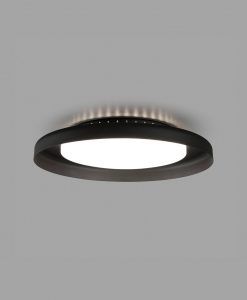Luminaria plafón negro DOLME LED detalle