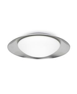 Plafón grande blanco y níquel 20W SIDE LED